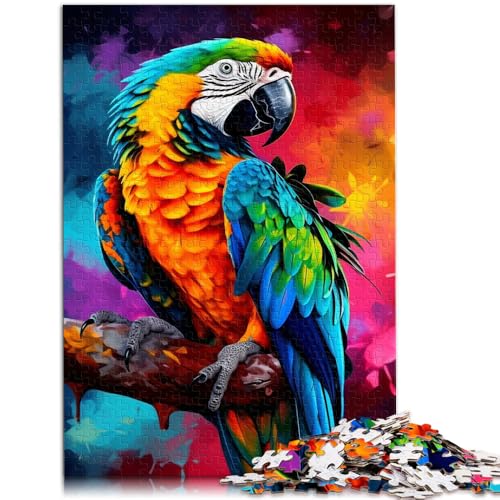 Puzzle mit 1000 Teilen für Erwachsene, Tiere, Vögel, Papageien, Puzzle, Geschenke, Wanddekoration, einzigartige Geburtstags, 26x38cm von SYUNFEI