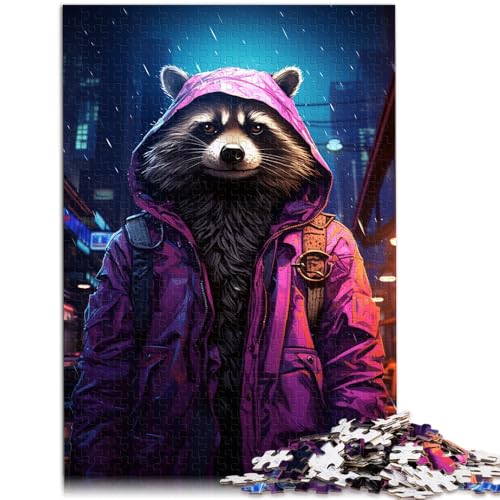 Puzzle für Erwachsene, 2000 Teile, Tiere in Einer regnerischen Nacht. Das Quizspiel ganze Familie. 27,56 Zoll x 39,37 Zoll von SYUNFEI