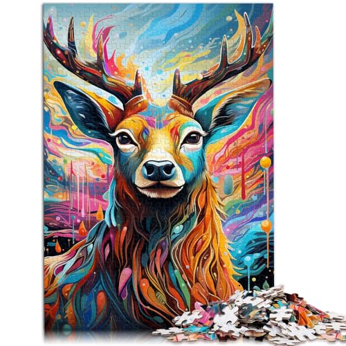 Puzzle für Erwachsene, 2000 Teile, Tier-Elch, Denkspiel, Wanddekoration, einzigartige Geburtstags, 27,56 x 39,37 Zoll Puzzle für Erwachsene, 2000 Teile, Tier-Elch, Denkspiel, Wanddekoration, einzigartige Geburtstags, 27,56 x 39,37 Zoll von SYUNFEI