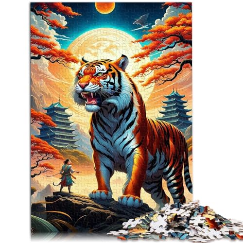 Puzzle für Erwachsene, 1000 Teile, Tiger, anspruchsvolles Spiel, 19,7 x 29,5 Zoll, Wanddekoration, einzigartige Geburtstags von SYUNFEI