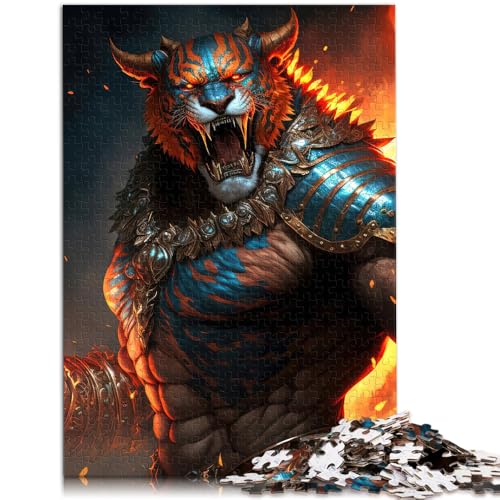 Puzzle für Erwachsene, 1000 Teile, Tiger, Barbaren, Krieger, Quizspiel, geeignet als Schreibtischdekoration, 50 x 75 cm, für Teenager ab 14 Jahren von SYUNFEI