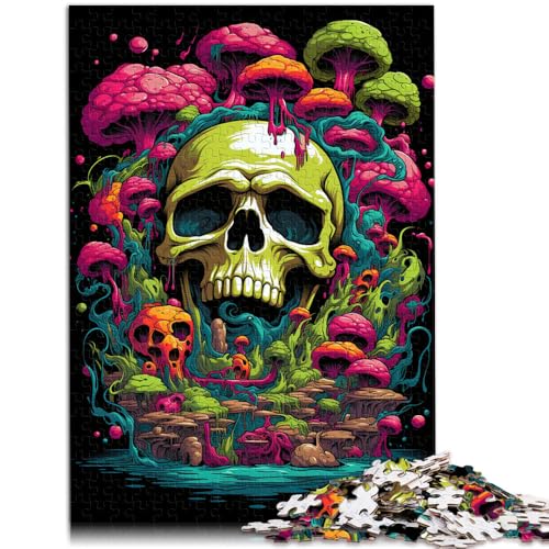 Puzzle für Erwachsene, 2000 Teile, Totenkopf, bunt, Entspannungsspiele, Herausforderung für die Gehirnintelligenz, süchtig machendes Spielzeug, 70 x 100 cm, für 14-Jährige von SYUNFEI
