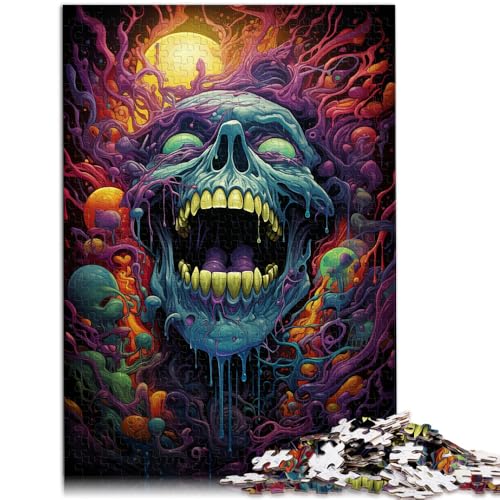 2000-teiliges Puzzle für Erwachsene, Totenkopf-Spiel, Spielzeug, Herausforderung für die Gehirnintelligenz, süchtig machendes Spielzeug, 70 x 100 cm, von SYUNFEI