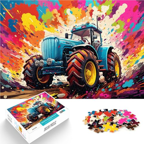 Puzzle für Erwachsene, 1000 Teile, Traktor-Lernpuzzle, tolles, 26x38cm, für Teenager ab 14 Jahren von SYUNFEI