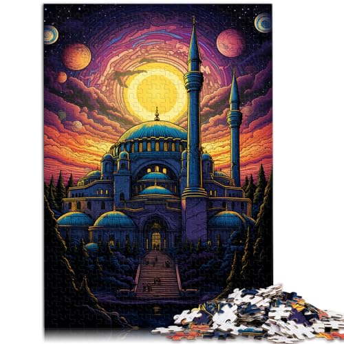 Puzzle Türkei Hagia Sophia für Erwachsene, 500 Teile Puzzle, Holzpuzzle, Puzzle – anspruchsvolles Spiel, Heimdekorations-Puzzle (38 x 52 cm) von SYUNFEI