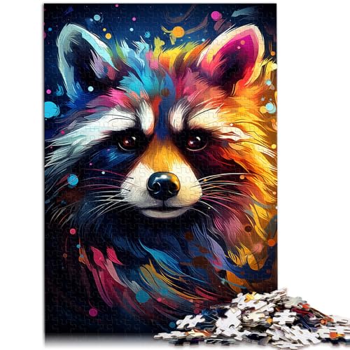 Puzzle für Erwachsene, 1000 Teile, Waschbär, Lernpuzzle, tolles, 38x52cm, für Teenager ab 14 Jahren von SYUNFEI