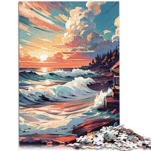 2000-teiliges Puzzle für Erwachsene, Wellenspiel, Spielzeug, Herausforderung für die Gehirnintelligenz, süchtig machendes Spielzeug, 70 x 100 cm, von SYUNFEI