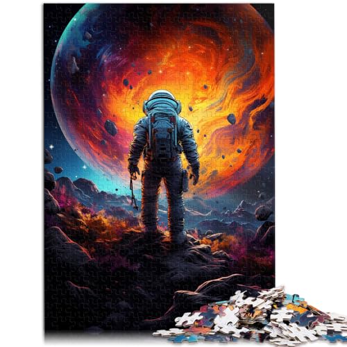Puzzle für Erwachsene, 1000 Teile, Weltraum-Astronauten, Quizspiel, Wanddekoration, einzigartige Geburtstags, 38x52cm von SYUNFEI