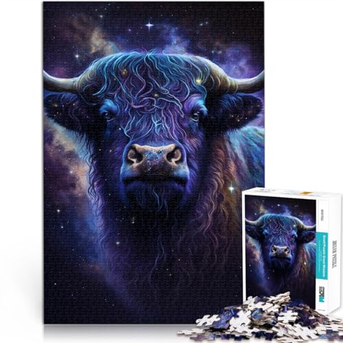 2000-teiliges Puzzle für Erwachsene, Weltraumkunst, Yak-Quizspiel, Wanddekoration, einzigartige Geburtstags, 27,56 x 39,37 Zoll, für 14-Jährige von SYUNFEI