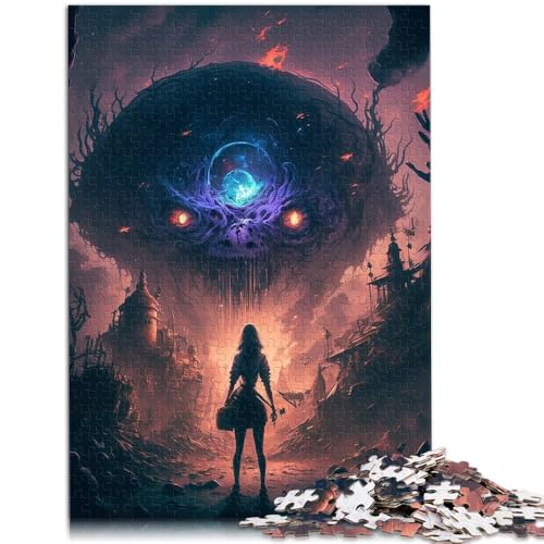 Puzzle für Erwachsene, 1000 Teile, Weltraummonster, Quizspiel, Wanddekoration, einzigartige Geburtstags, 38x52cm, für Teenager ab 14 Jahren von SYUNFEI