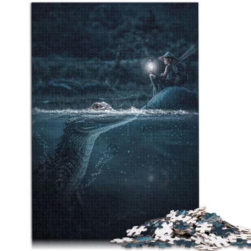 Puzzle für Erwachsene, 1000 Teile, neugieriger Alligator, Lernspielzeug, Lernspiel für Geburtstag, Weihnachten, 14,96 Zoll x 20,47 Zoll Puzzle für Erwachsene, 1000 Teile, neugieriger Alligator, Lernspielzeug, Lernspiel für Geburtstag, Weihnachten, 14,96 Zoll x 20,47 Zoll von SYUNFEI