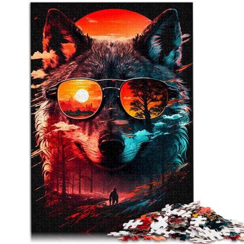 Puzzle Erwachsene mit 1000 Teilen, Wolfsmond, Spaß mit der ganzen Familie. Hilft dem Gehirn, süchtig machendes Spielzeug zu trainieren und Geduld zu entwickeln. 14,96 Zoll x 20,47 Zoll von SYUNFEI