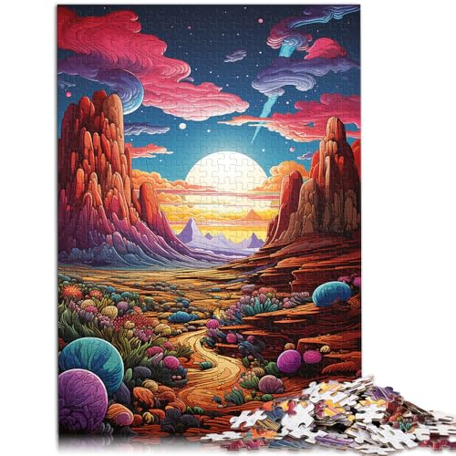 Puzzle für Erwachsene mit 2000 Teilen, Wüsten-Fantasielandschaft, Denksportaufgabe für Lernspiel zum Geburtstag, Weihnachten, 70 x 100 cm von SYUNFEI