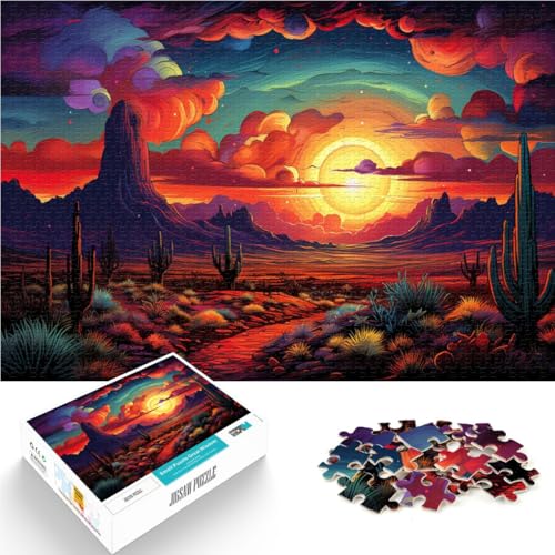Puzzle für Erwachsene, 2000 Teile, Wüstensonnenuntergang, für Familienspaß, ganze Familie, 70 x 100 cm, für 14-Jährige Puzzle für Erwachsene, 2000 Teile, Wüstensonnenuntergang, für Familienspaß, ganze Familie, 70 x 100 cm, für 14-Jährige von SYUNFEI