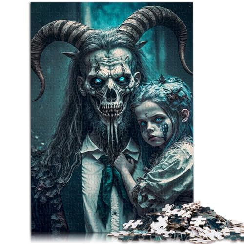 Puzzle für Erwachsene, 1000 Teile, Ziegenteufel, Spiele, Spielzeug, Geschenk, Wanddekoration, einzigartige Geburtstags, 14,96 x 20,47 Zoll von SYUNFEI