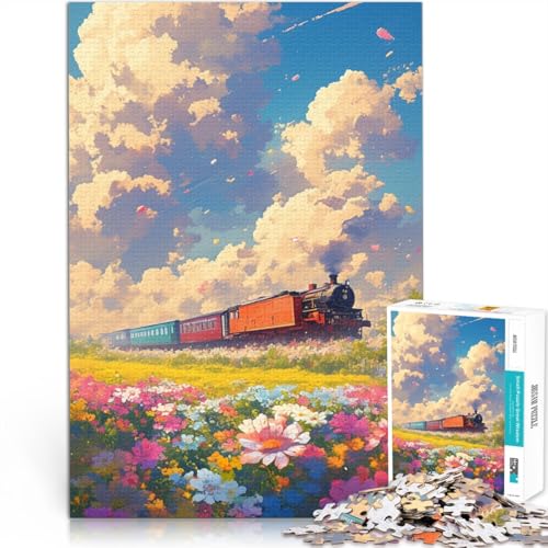 Puzzle für Erwachsene, 2000 Teile, Zug-Blumen-Quizspiel, anspruchsvoll zu vervollständigen, Aber lustig und humorvoll, 27,56 Zoll x 39,37 Zoll, Puzzle für Erwachsene, 2000 Teile, Zug-Blumen-Quizspiel, anspruchsvoll zu vervollständigen, Aber lustig und humorvoll, 27,56 Zoll x 39,37 Zoll, von SYUNFEI