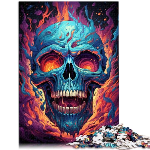 Puzzle für Erwachsene, 1000 Teile eines Totenkopf-Puzzles – anspruchsvolles Spiel, Weihnachtspuzzlegeschenke, 50 x 75 cm, für Teenager ab 14 Jahren von SYUNFEI