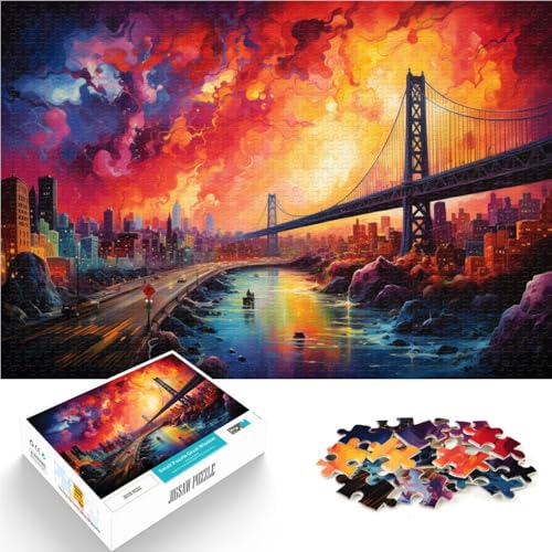 Puzzle für Erwachsene mit 1000 Teilen „EIN künstlerisches San Francisco“-Puzzlespiel, Denkspiel, Weihnachtspuzzle, Geschenke,50x75cm, geeignet für Jugendliche ab 14 Jahren Puzzle für Erwachsene mit 1000 Teilen „EIN künstlerisches San Francisco“-Puzzlespiel, Denkspiel, Weihnachtspuzzle, Geschenke,50x75cm, geeignet für Jugendliche ab 14 Jahren von SYUNFEI