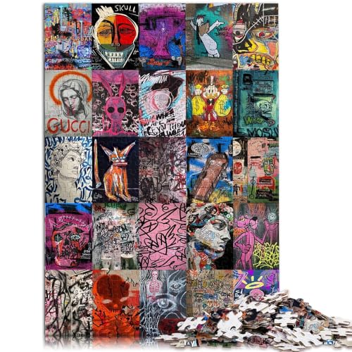 Puzzle 1000 Teile für Erwachsene, Kritzelset, Lernpuzzle, 10,27 x 14,96 Zoll, geeignet als Schreibtischdekoration für Teenager ab 14 Jahren von SYUNFEI