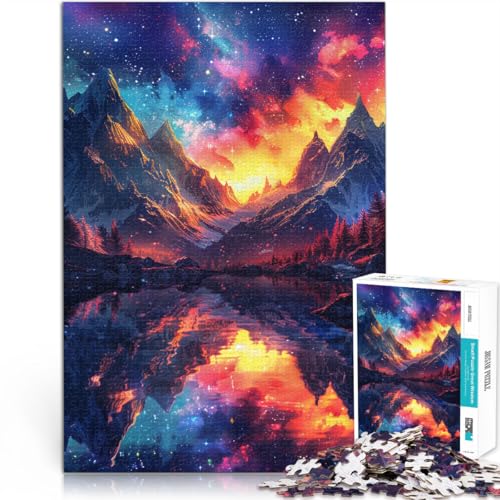1000-teiliges Puzzle für Erwachsene, Mountain Aurora, Lernpuzzle, Geburtstagsgeschenk, Geschenke, Wandkunst, 26x38cm, für Jugendliche ab 14 Jahren 1000-teiliges Puzzle für Erwachsene, Mountain Aurora, Lernpuzzle, Geburtstagsgeschenk, Geschenke, Wandkunst, 26x38cm, für Jugendliche ab 14 Jahren von SYUNFEI