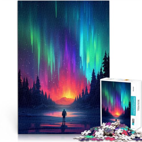 1000-teiliges Puzzle für Erwachsene, Aurora Sky, Familienunterhaltungsspielzeug, als Geschenk für die ganze Familie, 10,27 x 14,96 Zoll, für Teenager ab 14 Jahren 1000-teiliges Puzzle für Erwachsene, Aurora Sky, Familienunterhaltungsspielzeug, als Geschenk für die ganze Familie, 10,27 x 14,96 Zoll, für Teenager ab 14 Jahren von SYUNFEI