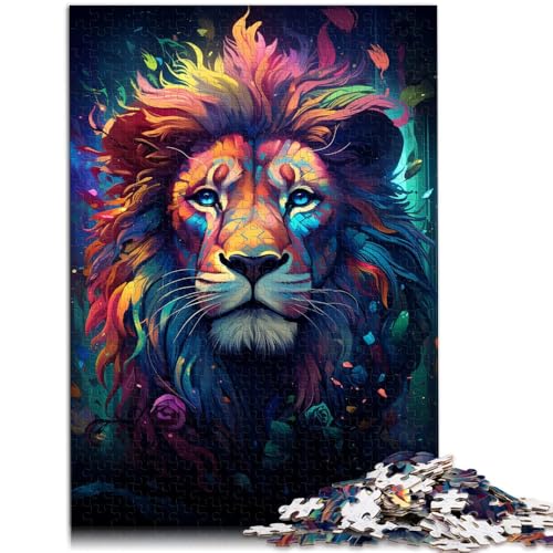 Puzzle für Erwachsene, 1000 Teile, Löwe, Familienunterhaltungsspielzeug, 10,27 x 14,96 Zoll, Teenager ab 14 Jahren von SYUNFEI