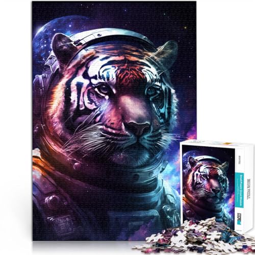 Puzzle 1000 Teile für Erwachsene, Astronauten-Tiger-Spiel, Spielzeug, Herausforderung für die Gehirnintelligenz, süchtig machendes Spielzeug,38x52cm, für Teenager ab 14 Jahren Puzzle 1000 Teile für Erwachsene, Astronauten-Tiger-Spiel, Spielzeug, Herausforderung für die Gehirnintelligenz, süchtig machendes Spielzeug,38x52cm, für Teenager ab 14 Jahren von SYUNFEI