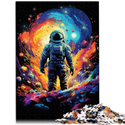 Puzzle für Astronauten im geheimnisvollen Universum für Erwachsene, 300-teiliges Puzzle, Lernspiele, Holzpuzzle für Puzzles, Heimkunstdekor (26 x 38 cm) von SYUNFEI