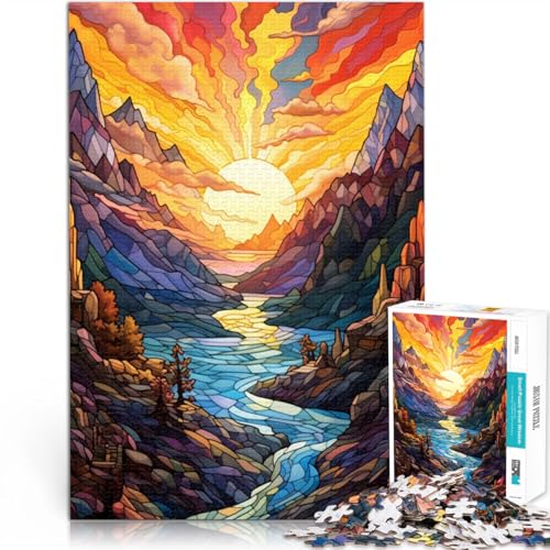 Puzzle für Erwachsene, 1000 Teile, Berg Fuji, Japan, Familienunterhaltungsspielzeug, Geschenke für Freunde und Familie, 14,96 x 20,47 Zoll, für 14-Jährige von SYUNFEI