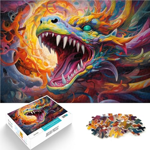 1000-teiliges Puzzle für Erwachsene, Drachenuniversum, Stressabbau, Weihnachtswunschliste mit Weihnachtsmann, 26x38cm, für Teenager ab 14 Jahren von SYUNFEI