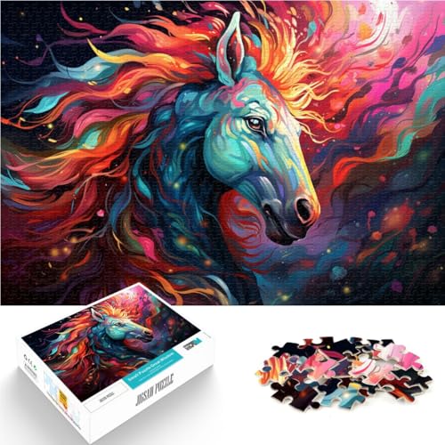 Puzzle für Einhörner, 1000 Teile, für Erwachsene, 50 x 75 cm, Holzbrettpuzzle, geeignet für Erwachsene und Kinder ab 14 Jahren, Lernspiel Puzzle für Einhörner, 1000 Teile, für Erwachsene, 50 x 75 cm, Holzbrettpuzzle, geeignet für Erwachsene und Kinder ab 14 Jahren, Lernspiel von SYUNFEI