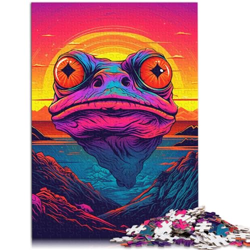 2000-teiliges Puzzle für Erwachsene, Der Kopf des Frosches, Sonnenuntergang, Puzzle, Lernspiele, Lernspiel für Geburtstag, Weihnachten, 27,56 Zoll x 39,37 Zoll 2000-teiliges Puzzle für Erwachsene, Der Kopf des Frosches, Sonnenuntergang, Puzzle, Lernspiele, Lernspiel für Geburtstag, Weihnachten, 27,56 Zoll x 39,37 Zoll von SYUNFEI
