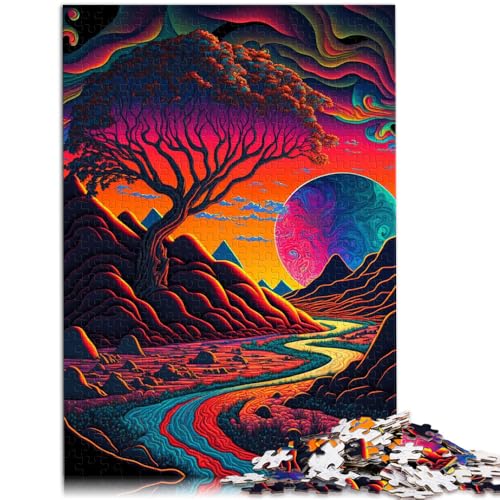 Puzzle für Erwachsene, 1000 Teile, 50 x 75 cm, Holzbrettpuzzle für Erwachsene und Kinder ab 14 Jahren, Puzzle, Familienspiele, Weihnachts- und Geburtstagsgeschenke von SYUNFEI