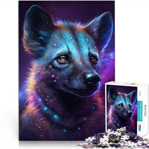 Puzzle für Erwachsene, 1000 Teile, Galaxie, Afrikanische Hyäne, Quizspiel, Lernspiel für Geburtstag, Weihnachten, 26x38cm, für 14-Jährige Puzzle für Erwachsene, 1000 Teile, Galaxie, Afrikanische Hyäne, Quizspiel, Lernspiel für Geburtstag, Weihnachten, 26x38cm, für 14-Jährige von SYUNFEI