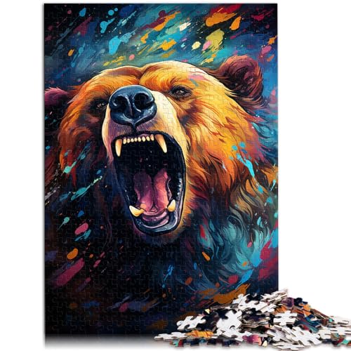 Puzzle für Erwachsene, 1000 Teile, Bär, Lernpuzzle, 26x38cm, Geeignet für Jugendliche ab 14 Jahren von SYUNFEI