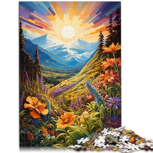 Puzzle für Erwachsene, 1000 Teile, Berglandschaft mit Wildblumen, Puzzle – anspruchsvolles Spiel, 50x75 cm, ganze Familie Puzzle für Erwachsene, 1000 Teile, Berglandschaft mit Wildblumen, Puzzle – anspruchsvolles Spiel, 50x75 cm, ganze Familie von SYUNFEI