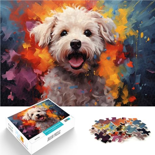 Puzzle für Erwachsene, 1000 Teile, Bichon Frise. Malen Sie das Puzzle 14,96 x 20,47 Zoll. Anspruchsvoll zu vervollständigen, Aber lustig Puzzle für Erwachsene, 1000 Teile, Bichon Frise. Malen Sie das Puzzle 14,96 x 20,47 Zoll. Anspruchsvoll zu vervollständigen, Aber lustig von SYUNFEI