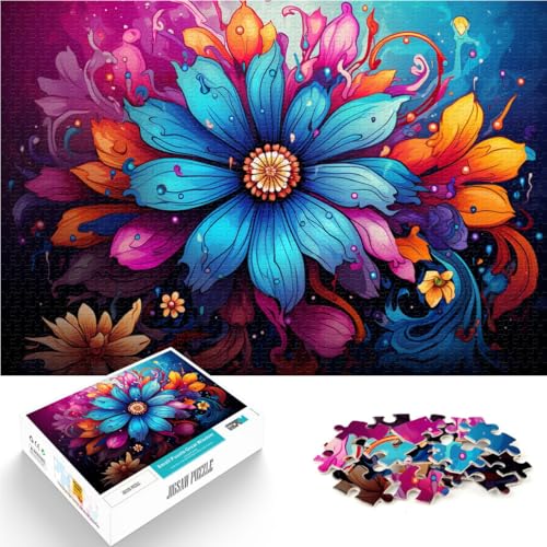 Puzzle für Erwachsene, 1000 Teile, Blumen, Spaß für die ganze Familie, 50x75 cm, Teenager ab 14 Jahren von SYUNFEI