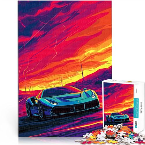 Puzzle für Erwachsene, 1000 Teile, Klassische Sportwagen, Stressabbau, Lernspiel für Geburtstag, Weihnachten, 10,27 x 14,96 Zoll Puzzle für Erwachsene, 1000 Teile, Klassische Sportwagen, Stressabbau, Lernspiel für Geburtstag, Weihnachten, 10,27 x 14,96 Zoll von SYUNFEI