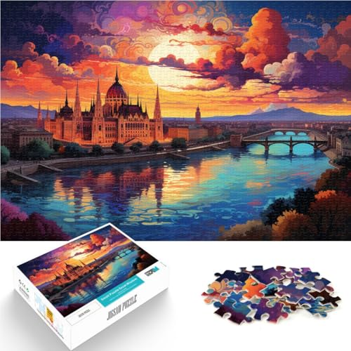 Puzzle für Erwachsene, 1000 Teile, Donau, das Puzzle,50x75cm, Weihnachtswunschliste mit Weihnachtsmann für Teenager ab 14 Jahren von SYUNFEI