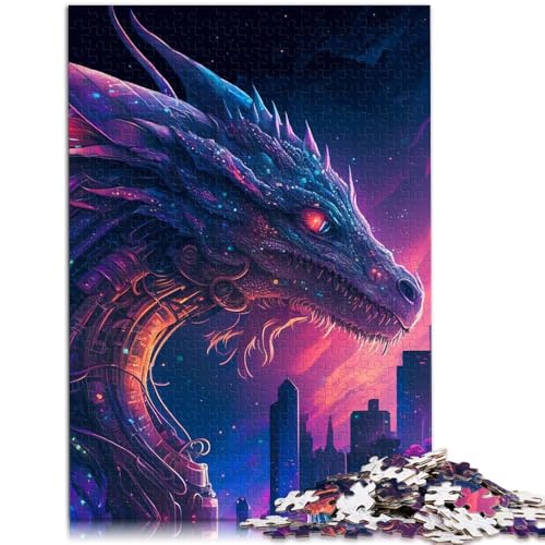 Puzzle für Erwachsene, 1000 Teile, Drachenspielzeug, Lernspiele, Stressabbau, einzigartige Heimdekoration und Geschenke, 19,7 x 29,5 Zoll, Puzzle für Erwachsene, 1000 Teile, Drachenspielzeug, Lernspiele, Stressabbau, einzigartige Heimdekoration und Geschenke, 19,7 x 29,5 Zoll, von SYUNFEI