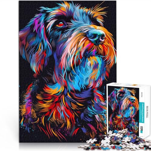 Puzzle für Erwachsene, 1000 Teile, Drahthaariger Vorstehhund, anspruchsvolles Spiel, Puzzle, 14,96 x 20,47 Zoll, Weihnachts- und Geburtstagsgeschenk Puzzle für Erwachsene, 1000 Teile, Drahthaariger Vorstehhund, anspruchsvolles Spiel, Puzzle, 14,96 x 20,47 Zoll, Weihnachts- und Geburtstagsgeschenk von SYUNFEI