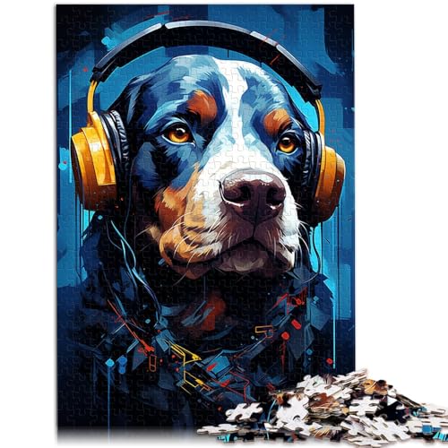 Puzzle für Erwachsene, 1000 Teile, EIN Blauer Hund mit Brille und Stirnband, Heimdekoration, Puzzle, 14,96 x 20,47 Zoll, Künstlersammlung, Bildende Kunst Puzzle für Erwachsene, 1000 Teile, EIN Blauer Hund mit Brille und Stirnband, Heimdekoration, Puzzle, 14,96 x 20,47 Zoll, Künstlersammlung, Bildende Kunst von SYUNFEI