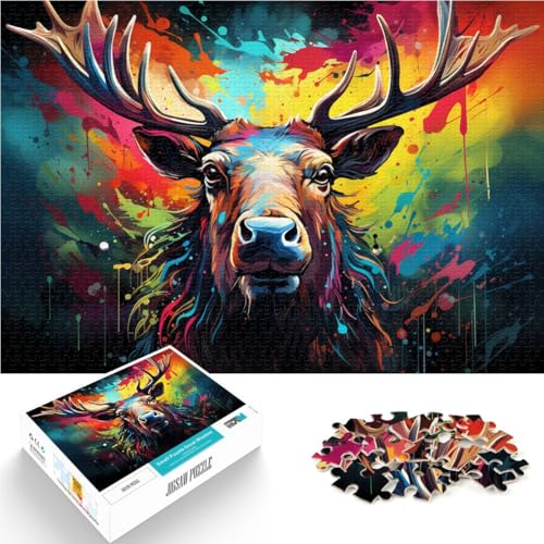 Puzzle für Erwachsene, 1000 Teile, Fantasie-Elchkunst, Lernspielzeug, Familienspiele, 26 x 38cm, Künstlersammlung, Bildende Kunst Puzzle für Erwachsene, 1000 Teile, Fantasie-Elchkunst, Lernspielzeug, Familienspiele, 26 x 38cm, Künstlersammlung, Bildende Kunst von SYUNFEI