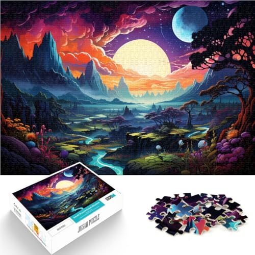 Puzzle für Erwachsene, 1000 Teile, Landschaft, Quizspiel, Familienspiel, Stressabbau, schwieriges Herausforderungspuzzle, 14,96 Zoll x 20,47 Zoll Puzzle für Erwachsene, 1000 Teile, Landschaft, Quizspiel, Familienspiel, Stressabbau, schwieriges Herausforderungspuzzle, 14,96 Zoll x 20,47 Zoll von SYUNFEI