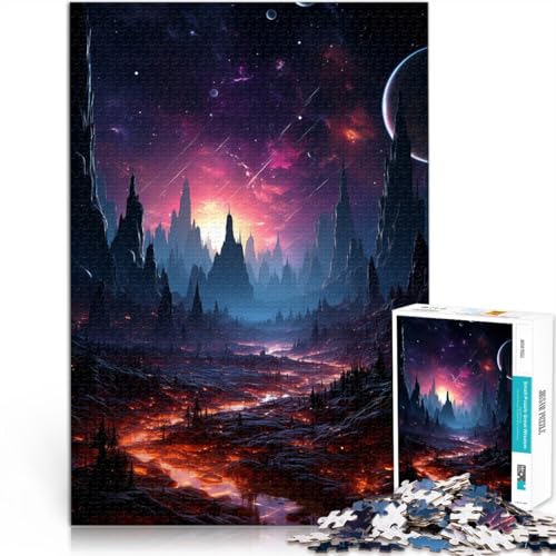 Puzzle Erwachsene, 1000 Teile, Fantasie-Schwarzes Loch, DIY-Puzzle-Spielzeug, Herausforderung die Gehirnintelligenz, süchtig machendes Spielzeug, 10,27 x 14,96 Zoll, 14-Jährige von SYUNFEI