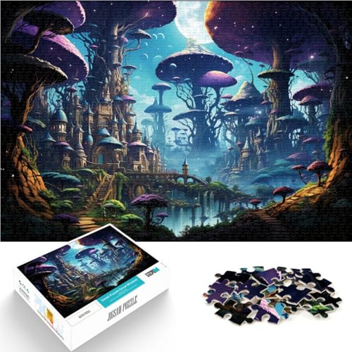 Puzzle für Erwachsene, 1000 Teile, Fantasie-Pilzwelt-Puzzle – anspruchsvolles Spiel, 50x75 cm, Analyse und Logik von SYUNFEI