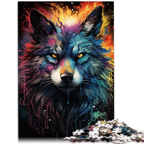 Puzzle für Erwachsene, 1000 Teile, Fantasie-Wolf, Spielzeug, Denkspiel, 26 x 38cm, Herausforderung der Gehirnintelligenz, süchtig machendes Spielzeug von SYUNFEI