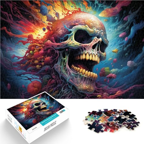 Puzzle für Erwachsene, 1000 Teile, Fantasy-Totenkopf, Quizspiel, 19,7 x 29,5 Zoll, tolles Geschenk für Spiele für Teenager ab 14 Jahren von SYUNFEI