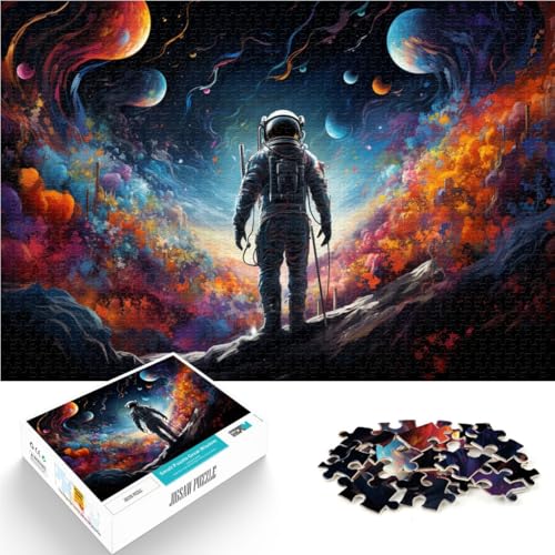 Puzzle für Erwachsene, 1000 Teile, Farbiges Astronauten-Spielzeug, Lernspiele, Stressabbau, tolle Geschenke und Spielzeuge, 50 x 75 cm, für Teenager ab 14 Jahren von SYUNFEI